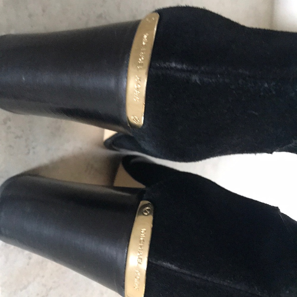 Black suede Michael Kors boots. - Picture 3 of 3